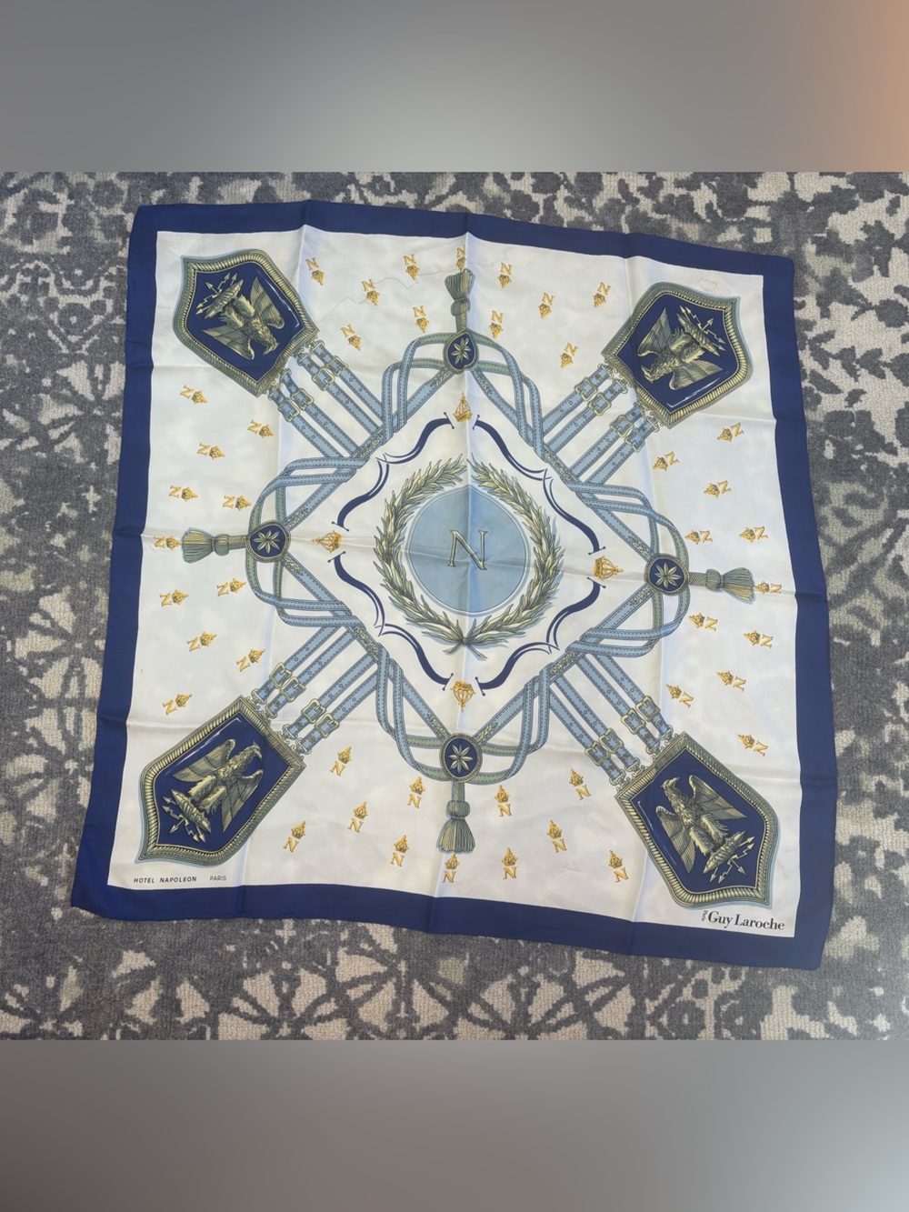 Vintage Guy Laroche silk scarf